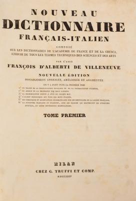 Dictionnaire Français-Italien, 2