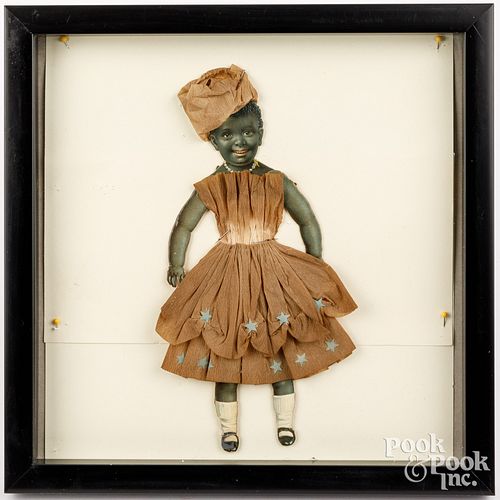 DIE CUT BLACK AMERICANA DOLLDie cut