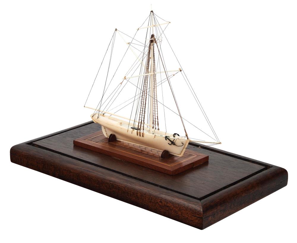 DIEPPE MINIATURE MODEL OF A GAFF