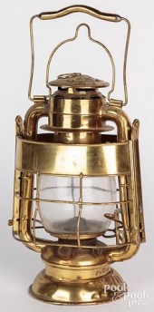 DIETZ BRASS FIREMAN'S LANTERN,