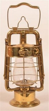 DIETZ BRASS FIREMAN'S LANTERN.