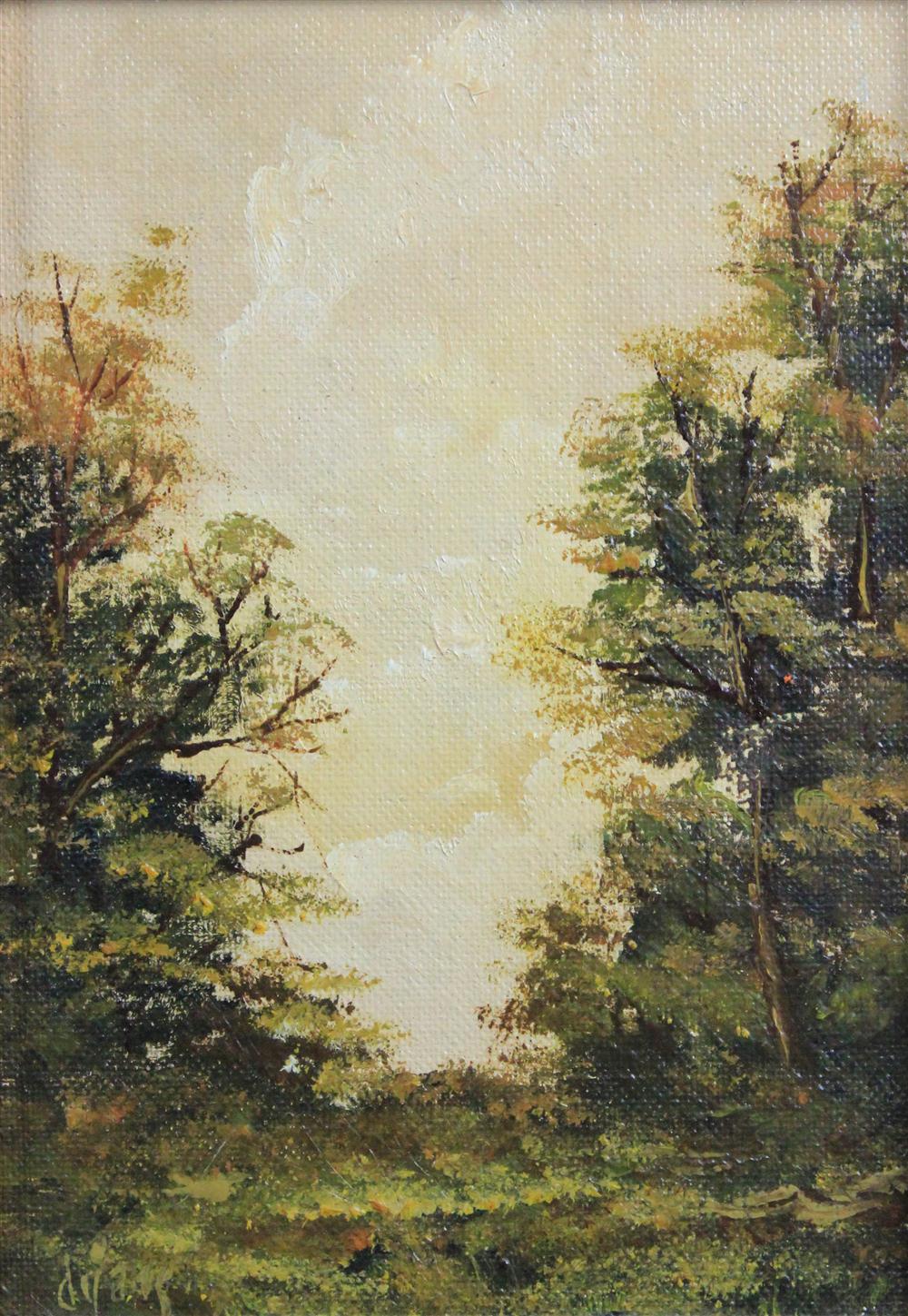 DIJANS A WALK THROUGH THE WOODS Oil