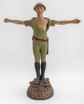 "DILLBOY" POLYCHROMED CAST PLA