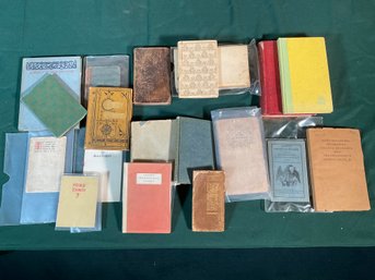 Diminutive antique books,
