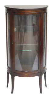 DIMINUTIVE BOWFRONT VITRINE, 2