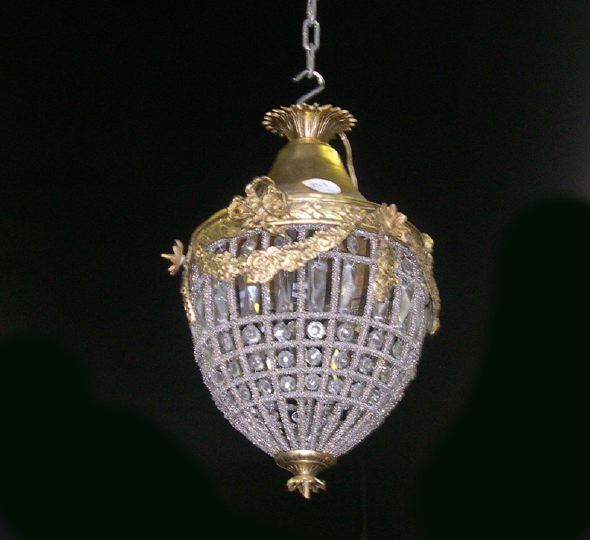 Diminutive Brass and Cut Glass