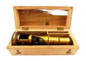DIMINUTIVE BRASS MONOCULAR FIE