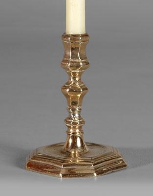 Diminutive brass taperstick,
