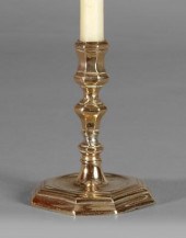 Diminutive brass taperstick, c