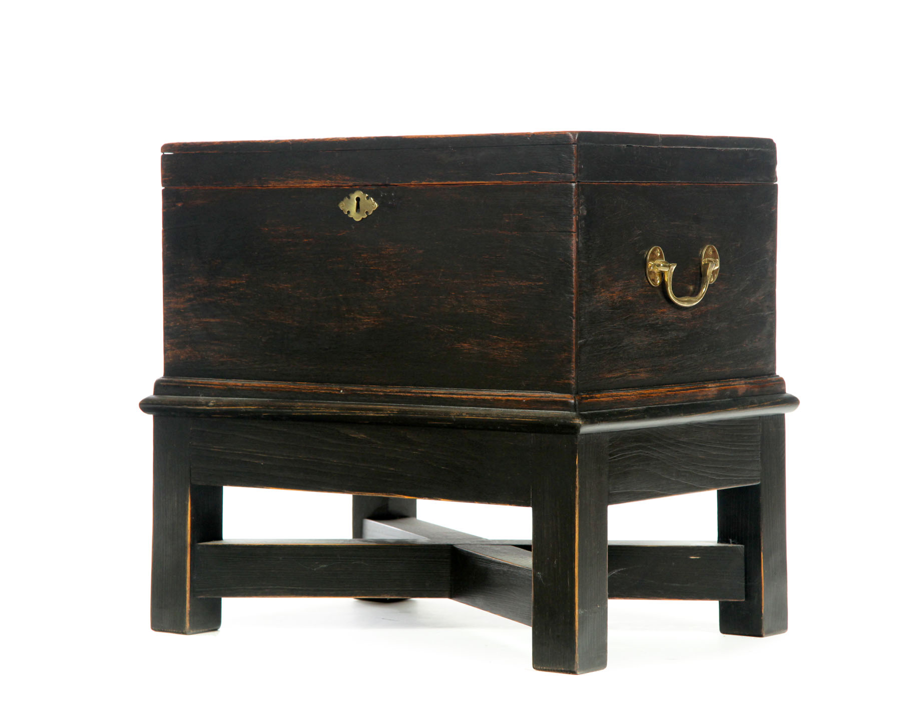DIMINUTIVE CHEST ON STAND. 