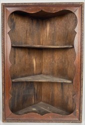 DIMINUTIVE CORNER SHELF 20TH C