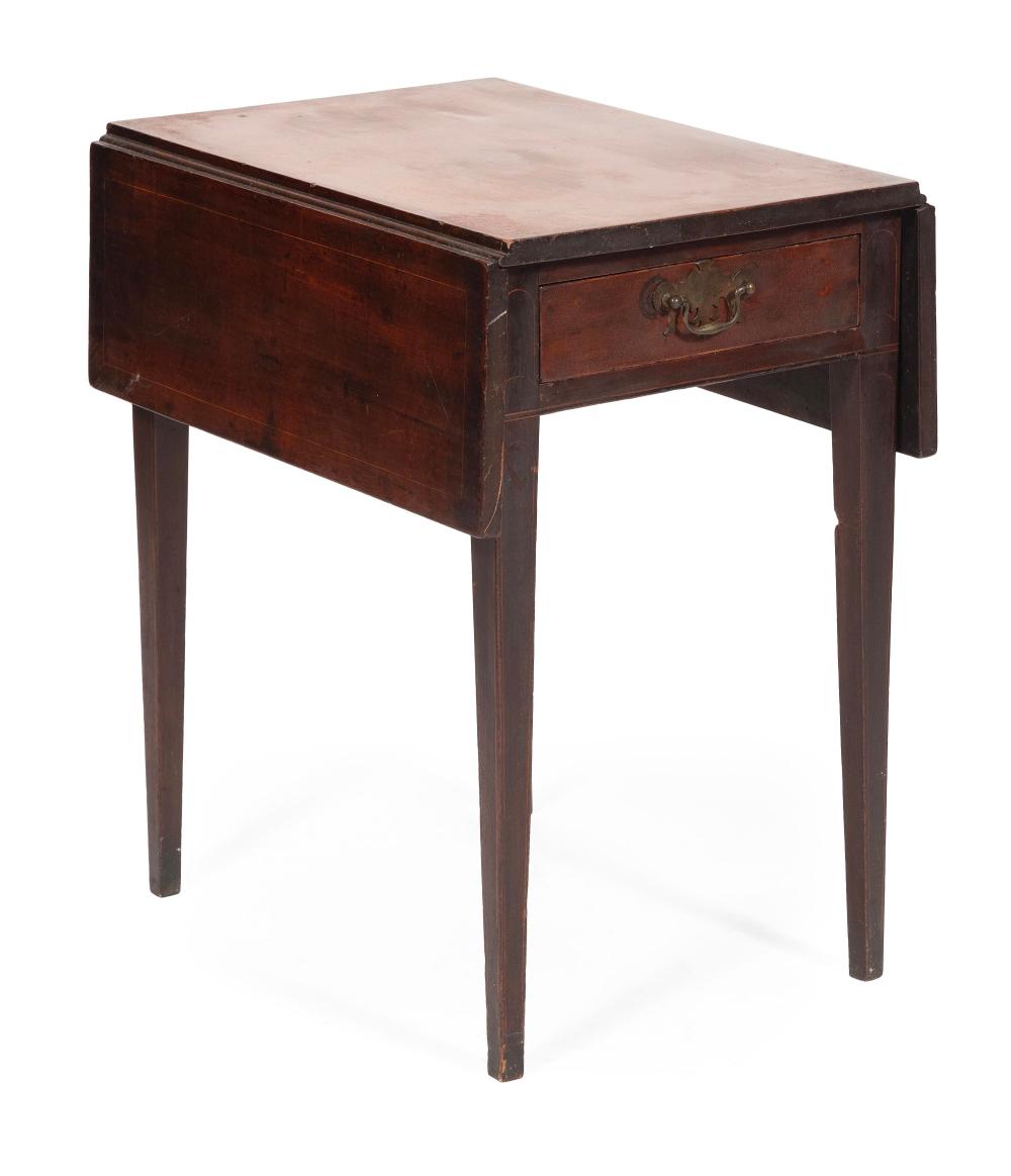 DIMINUTIVE DROP-LEAF ONE-DRAWER
