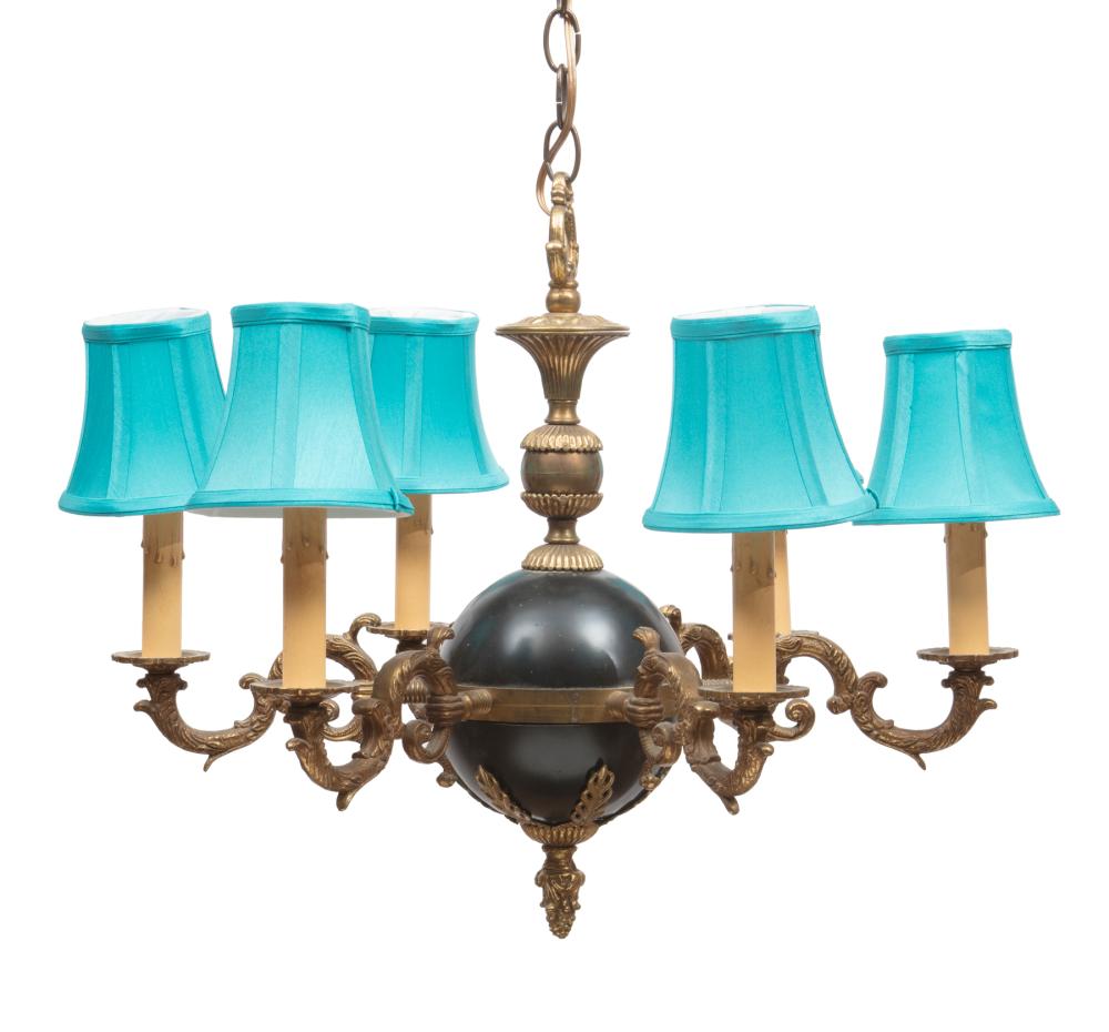 DIMINUTIVE EMPIRE-STYLE SIX-LIGHT