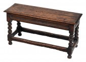 DIMINUTIVE ENGLISH BENCH 19TH