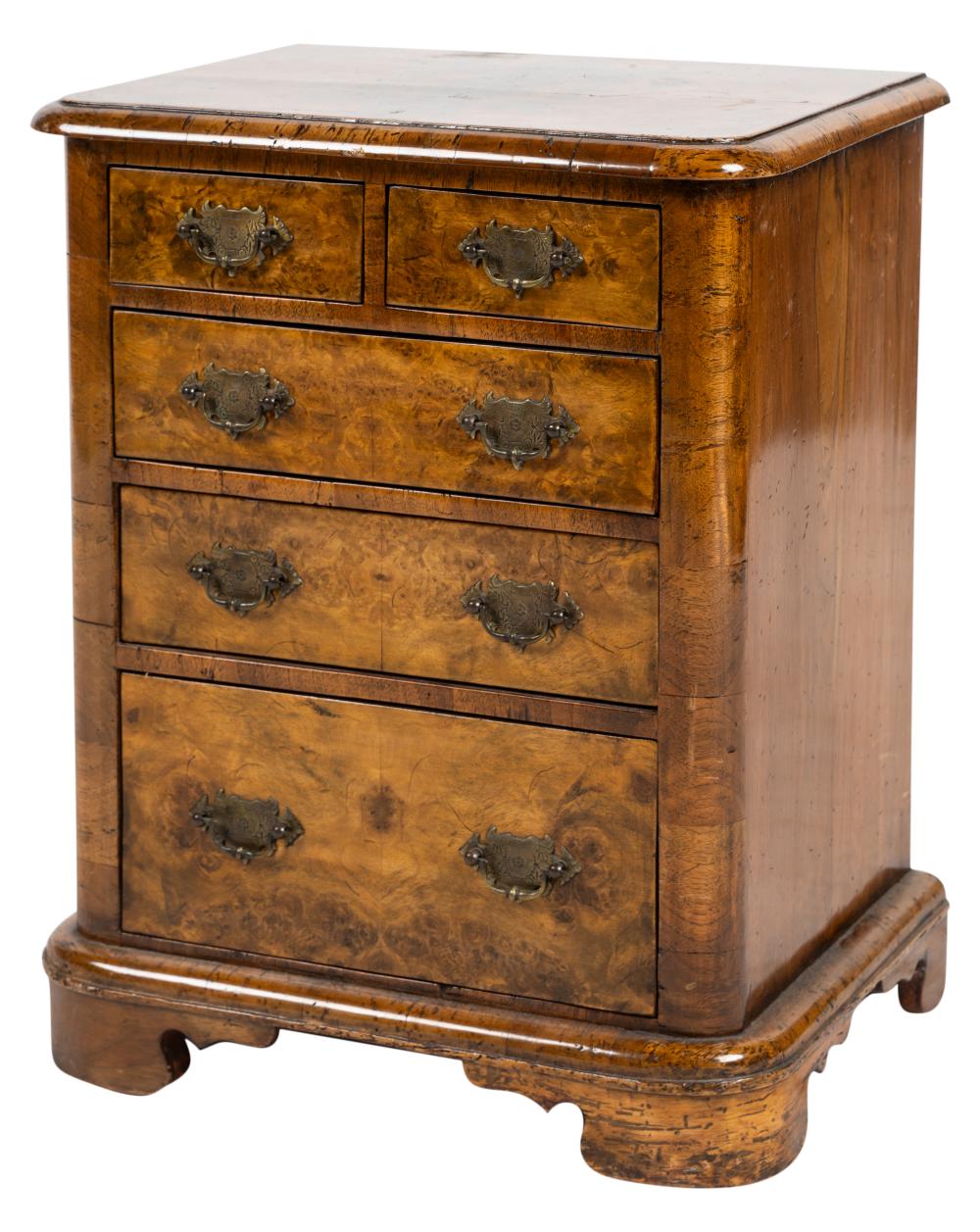 DIMINUTIVE ENGLISH BURL-WALNUT