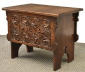 DIMINUTIVE ENGLISH CARVED OAK
