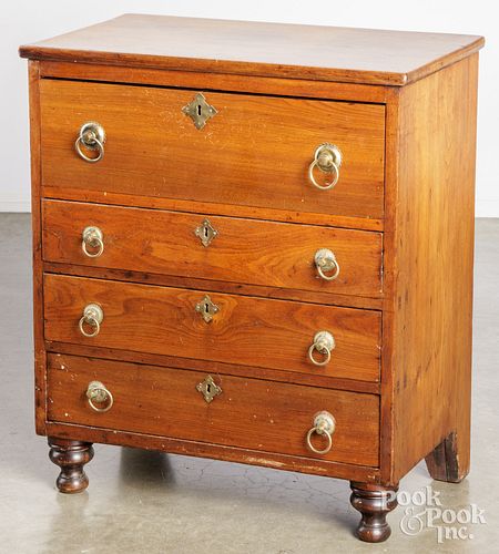 DIMINUTIVE ENGLISH MAHOGANY CHEST