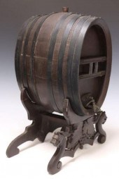 DIMINUTIVE FRENCH WINE KEG ON