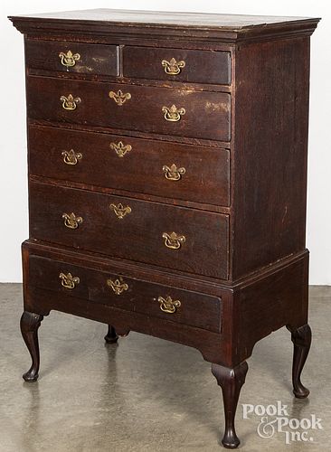 DIMINUTIVE GEORGE II OAK HIGH