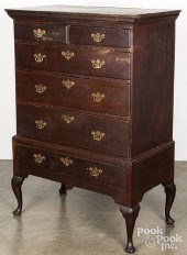DIMINUTIVE GEORGE II OAK HIGH