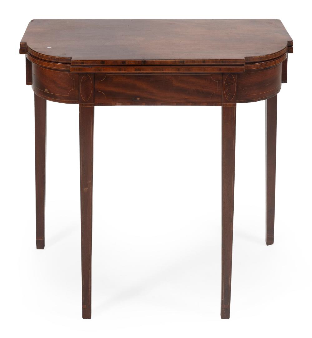 DIMINUTIVE HEPPLEWHITE CARD TABLE