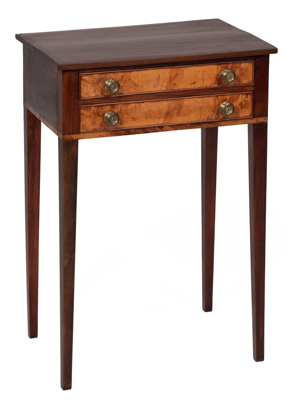 DIMINUTIVE HEPPLEWHITE TWO-DRAWER