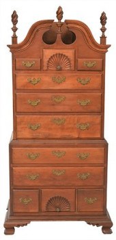 DIMINUTIVE MAHOGANY BONNET TOP