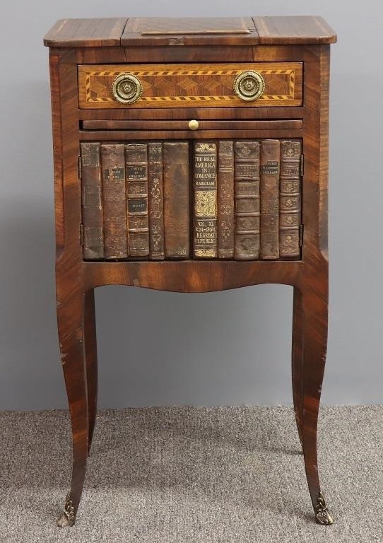 Diminutive mahogany inlaid desk /