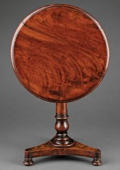 DIMINUTIVE MAHOGANY TILT-TOP C