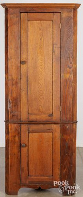 DIMINUTIVE OAK CORNER CUPBOARD