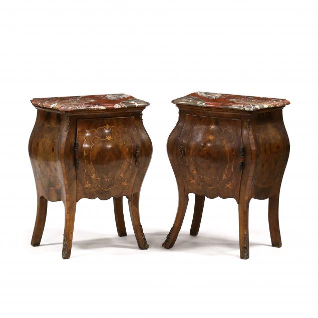 DIMINUTIVE PAIR OF FRENCH INLAID