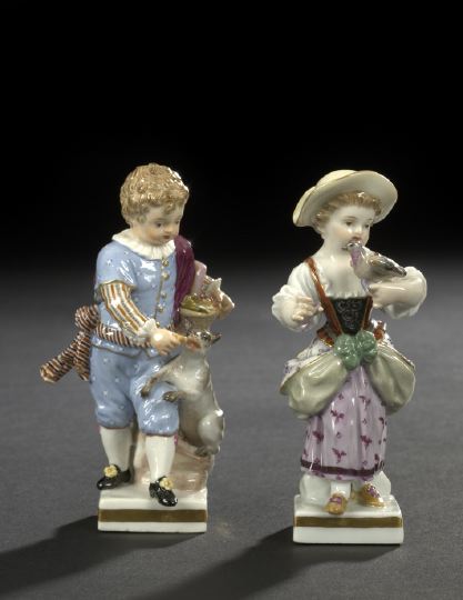 Diminutive Pair of Meissen