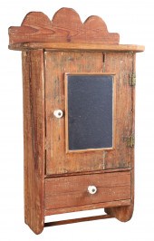 Diminutive pine mirrored wall