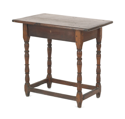 Diminutive pine tavern table mid