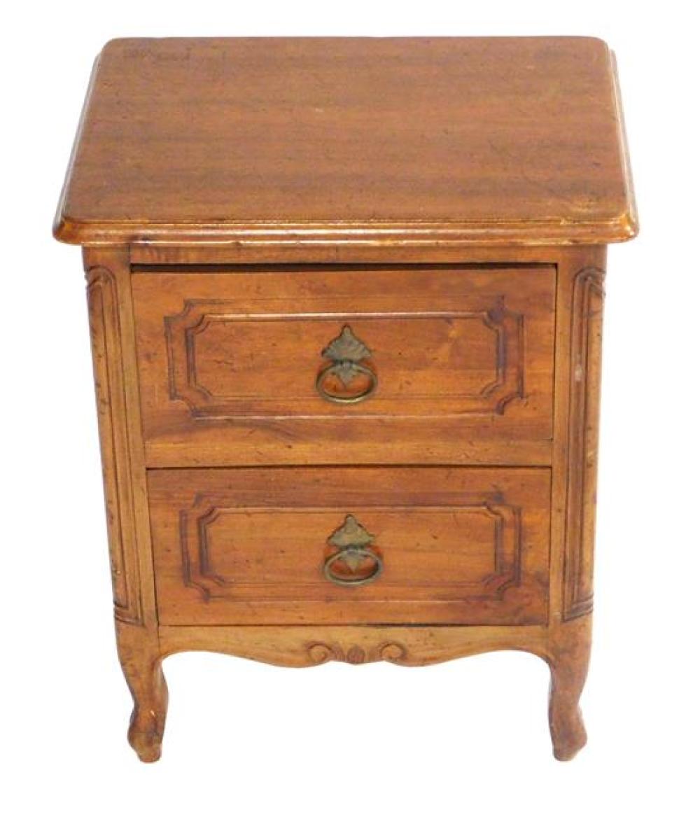 DIMINUTIVE TWO DRAWER CHEST, FRENCH