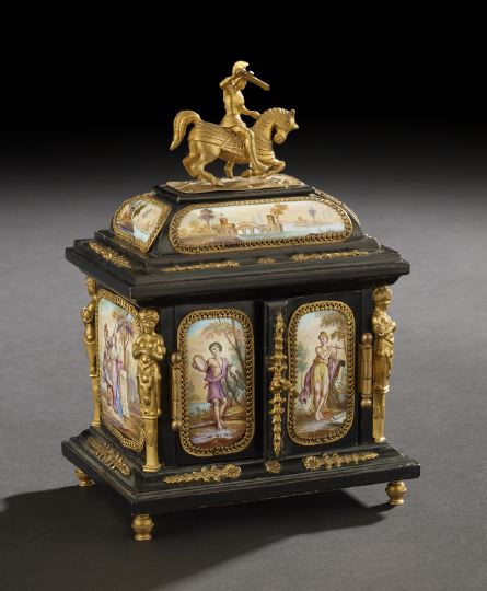Diminutive Viennese Gilt-Brass- and