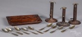 DIMINUTIVE WALNUT CUTLERY TRAY