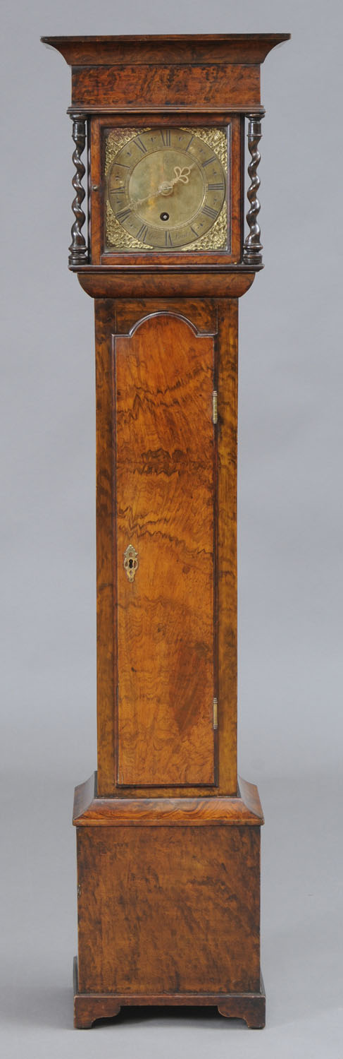 DIMINUTIVE WALNUT TALLCASE CLOCK
