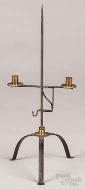 DIMINUTIVE WROUGHT IRON AND BR