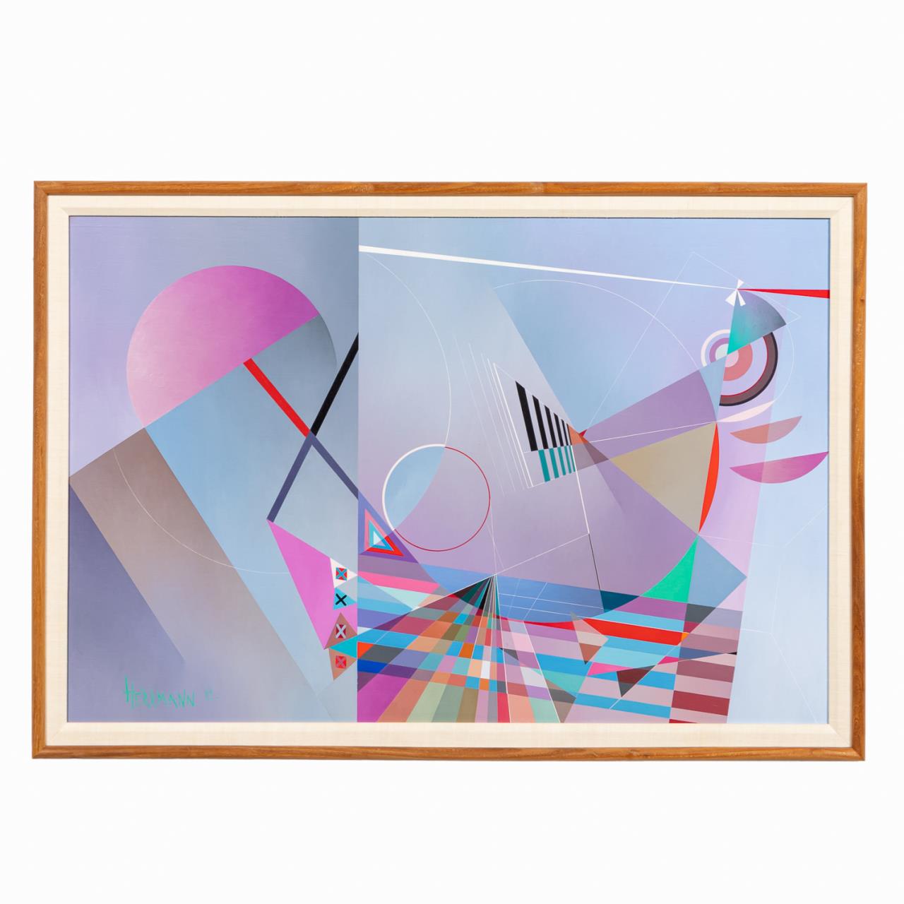 DINA HERRMANN, ABSTRACT PAINTING ON