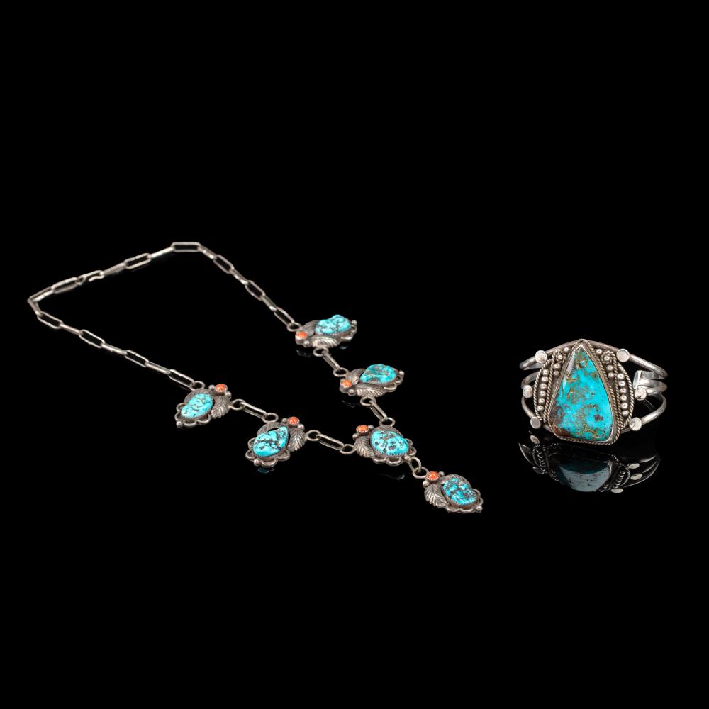 DINé [NAVAJO], NECKLACE + CUFF SET,