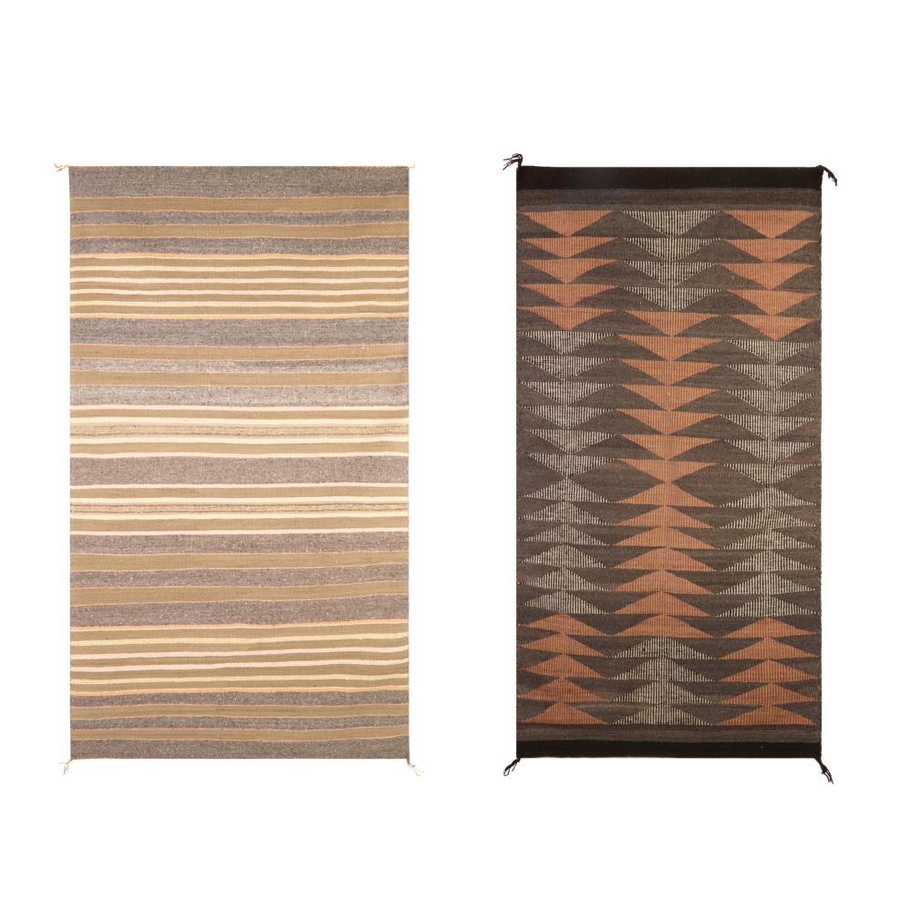 DINé [NAVAJO], PAIR OF TEXTILES: