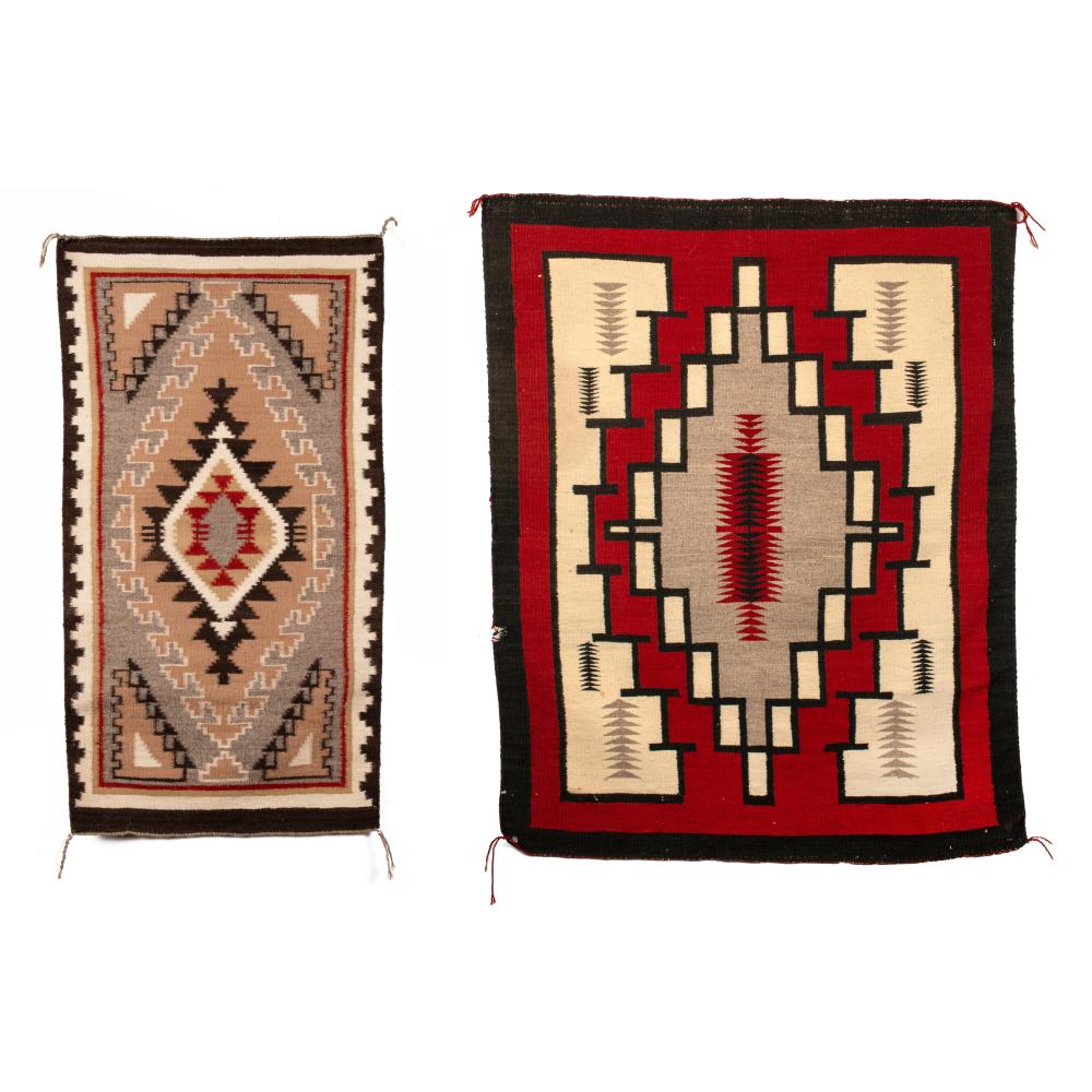 DINé [NAVAJO] PAIR OF TEXTILES: TWO