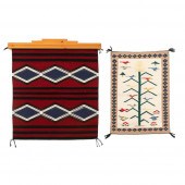 DINé [NAVAJO] PAIR OF TEXTILES