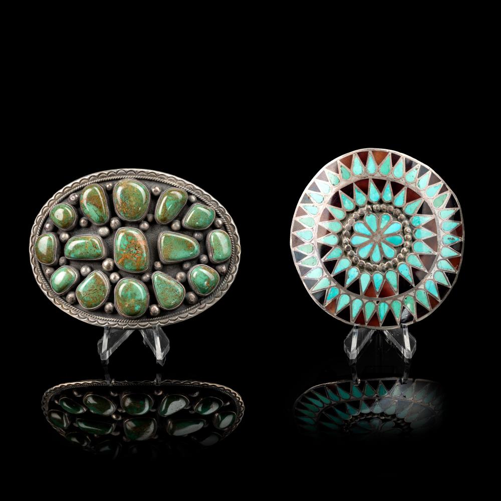 DINé [NAVAJO] & ZUNI-STYLE, PAIR OF