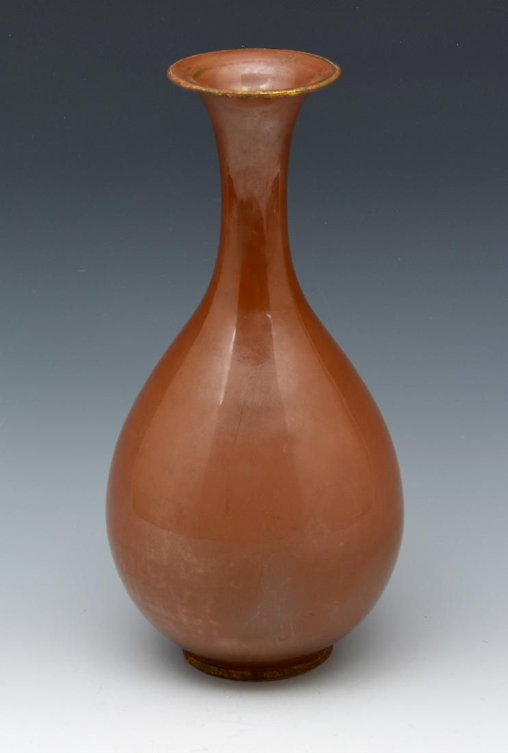 DING WARE PERSIMMON GLAZED PEAR