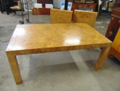 DINING ROOM TABLE IN BURL VENE