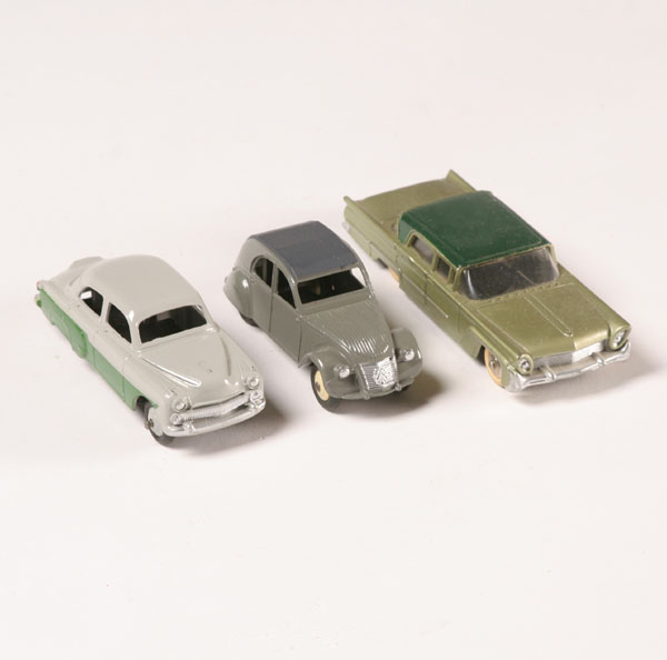 Dinky Cresta, Lincoln, and Citroen.