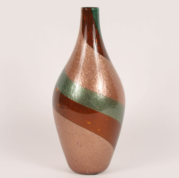 Dino Martens art glass fasce vase