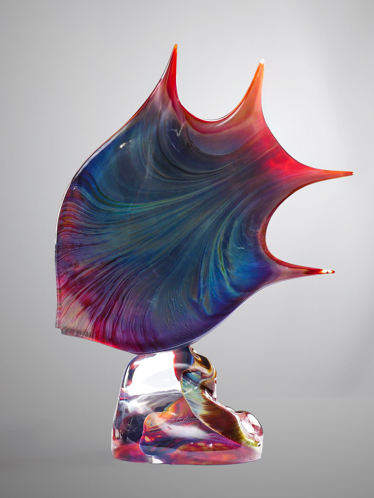 DINO ROSIN ART GLASS FISH
